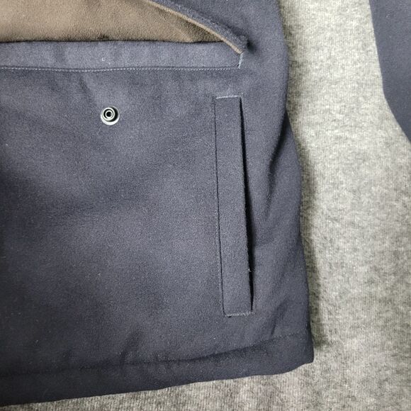 Vince Men's Field Jacket Size XL  Suede Trim Blue Navy - Picture 9 of 16